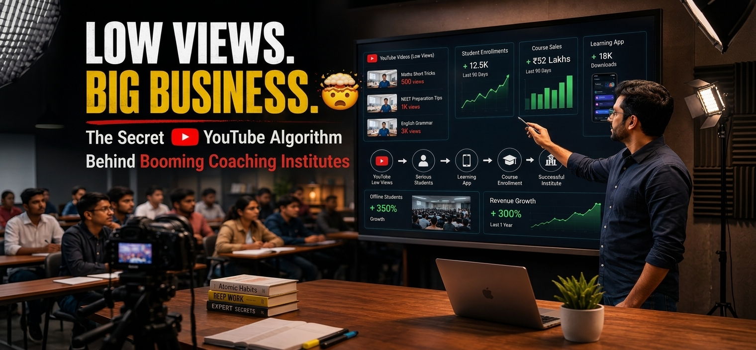 Low Views on Big YouTube Channels Yet Coaching Businesses Are Booming? Discover the "Secret Algorithm"