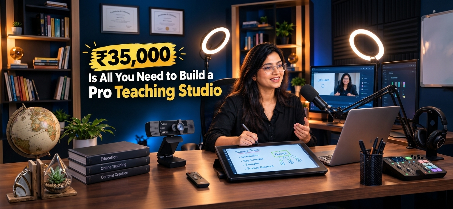 The Ultimate ₹35,000 Studio Setup Guide for Online Teachers and Creators