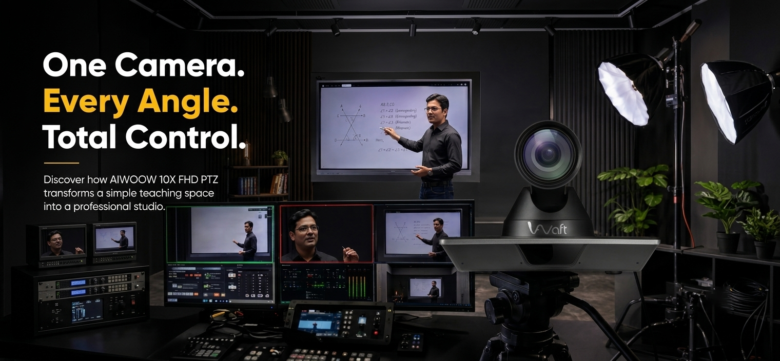 Why the AI WAFT 10X FHD PTZ Camera is a Game Changer for Teachers and Creators