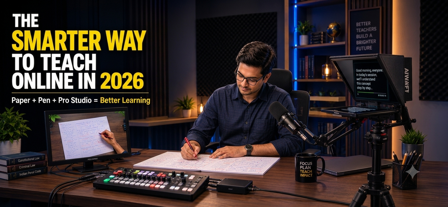 The Complete 2026 Guide to Building a Paper-Pen Hybrid Studio Setup for Online Courses