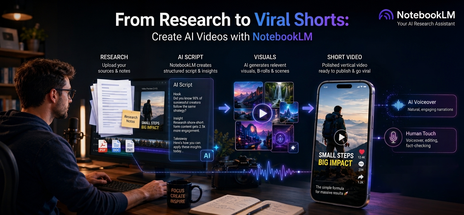 How to Create AI-Generated Video Shorts with NotebookLM