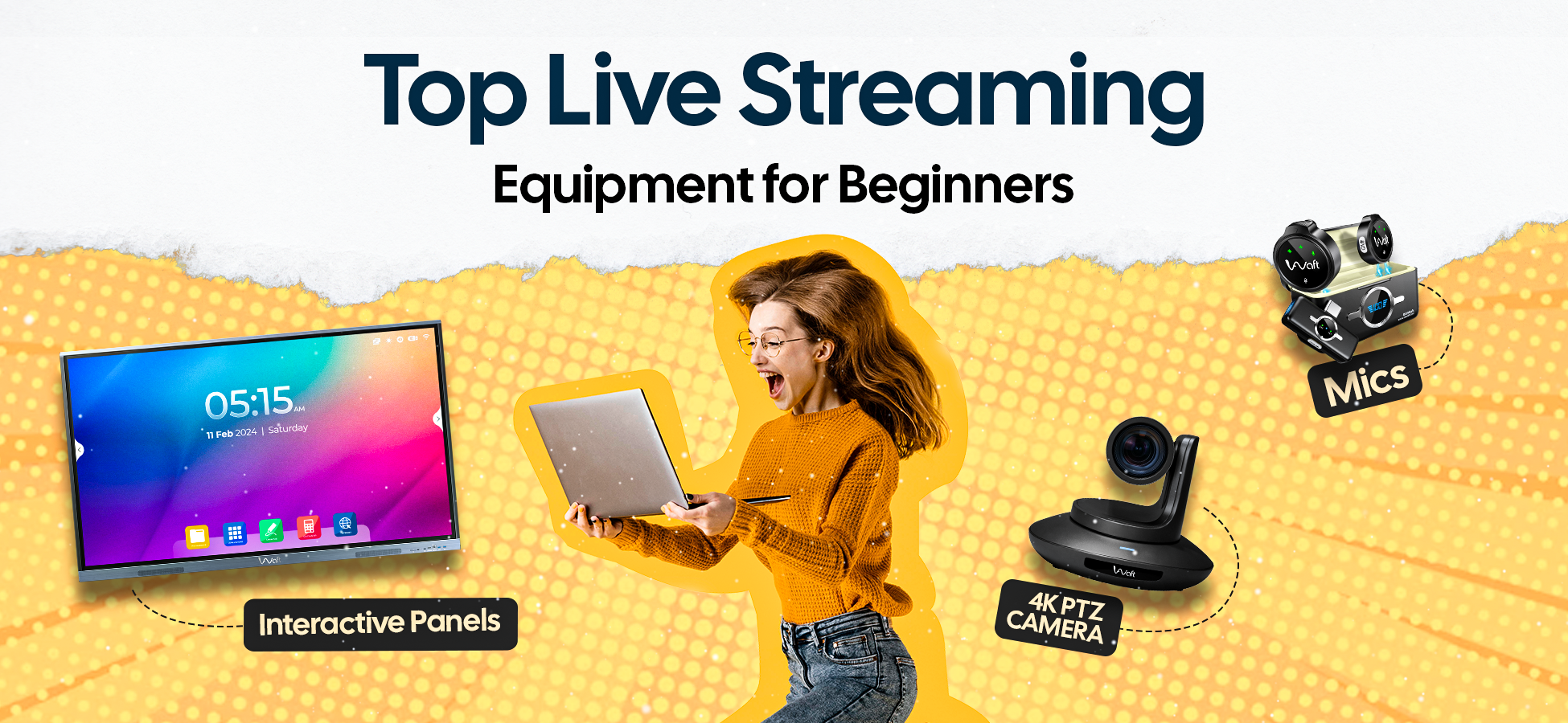 Best Live Streaming Setup for Beginners | AIWaft PTZ Cameras, Mics ...