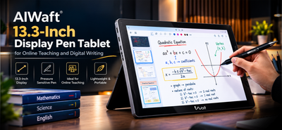 AIWaft 13.3-Inch Display Pen Tablet Review: Features, Connectivity and Uses for Online Teaching