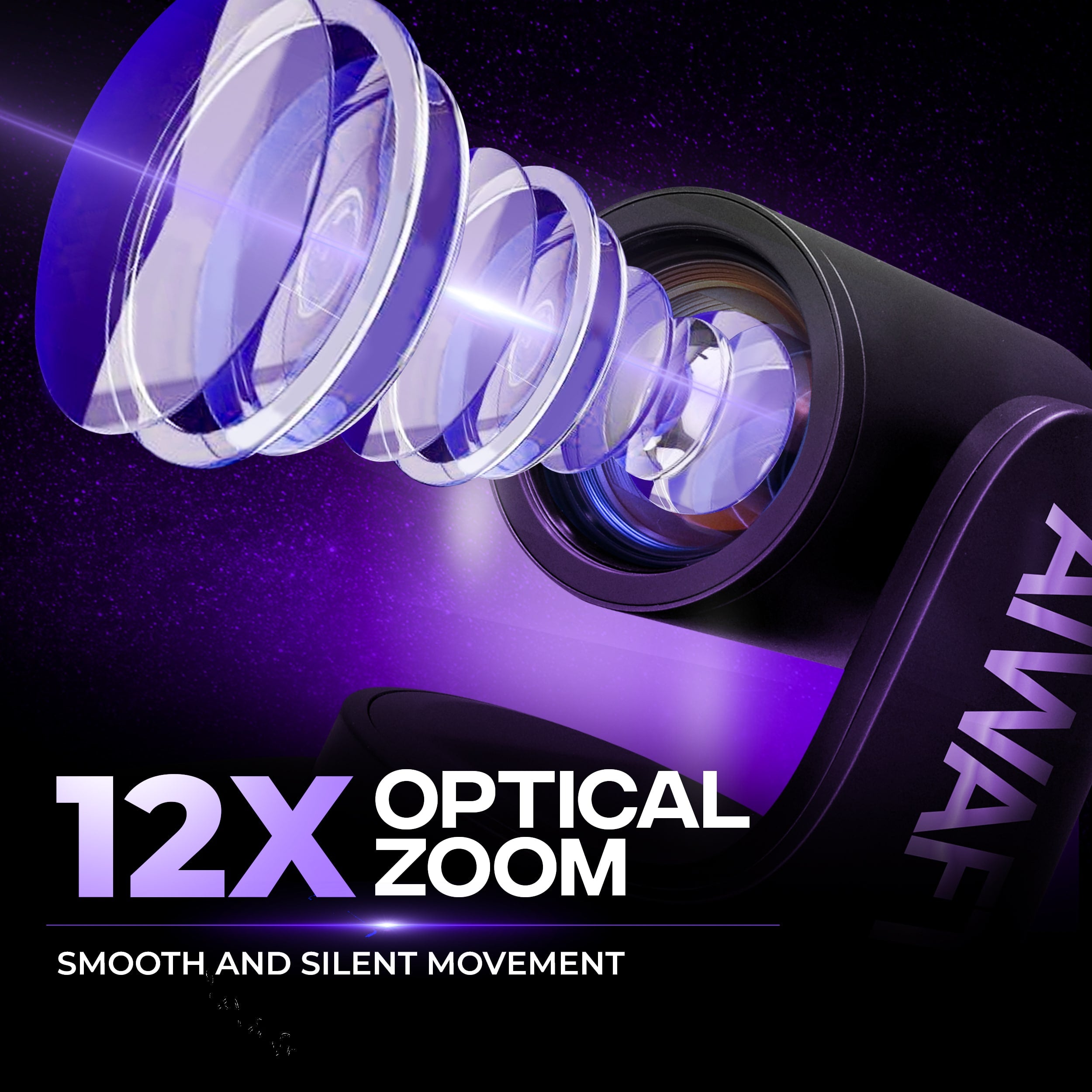 AIWaft 4K PTZ Camera Pro (Black)