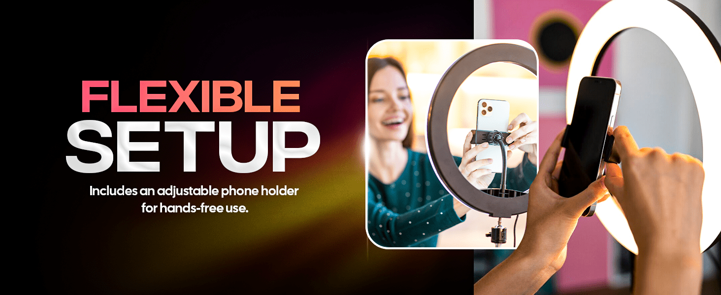 AIWaft 13-inch ring light flexible