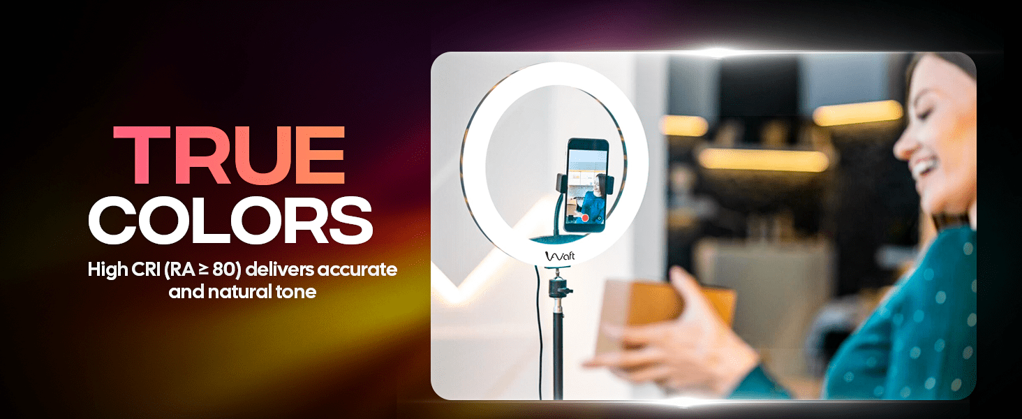 AIWaft 13-inch ring light ture colors