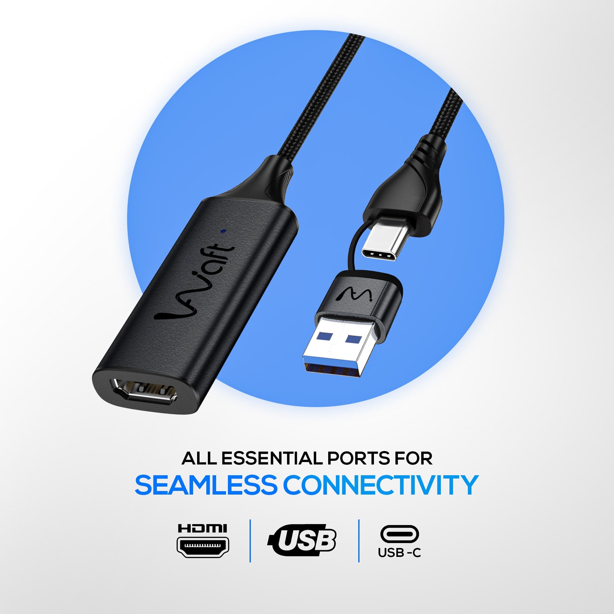 AIWaft Capture card all essential ports for seamless connectivity
