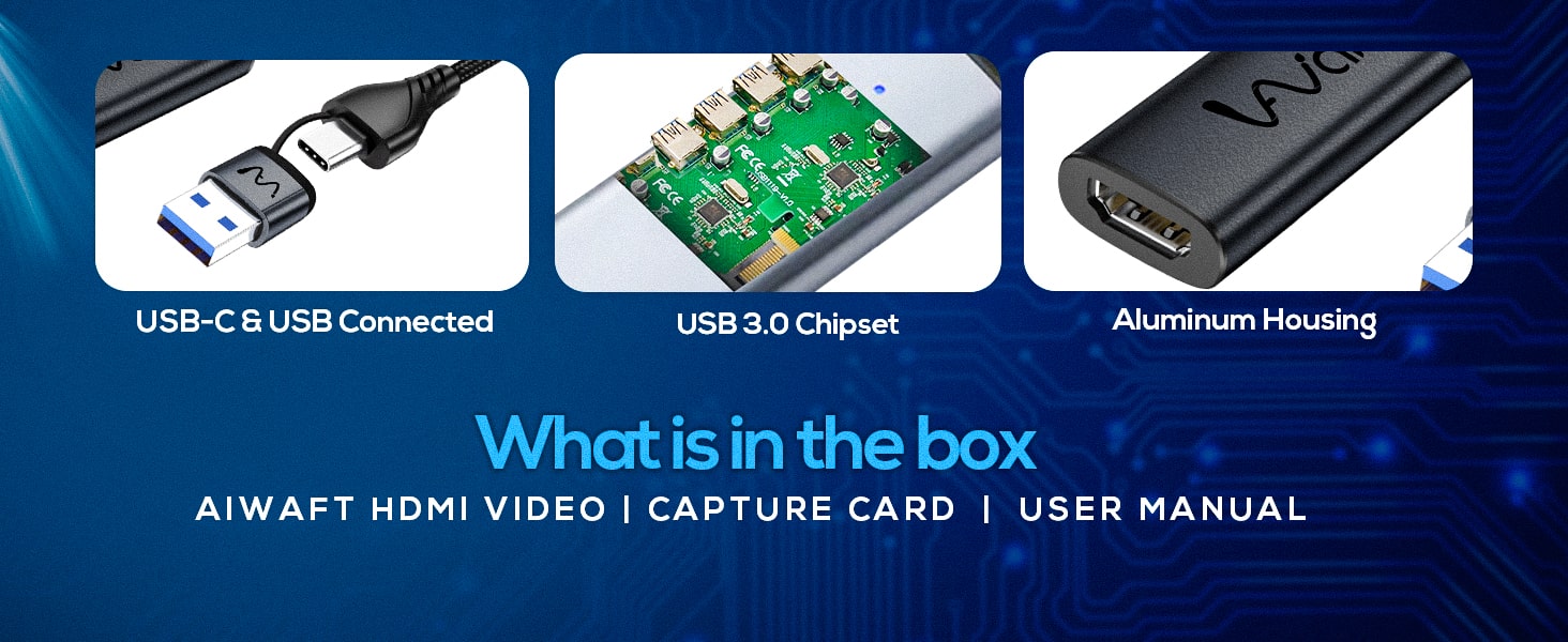 AIWaft Capture card what is in the box