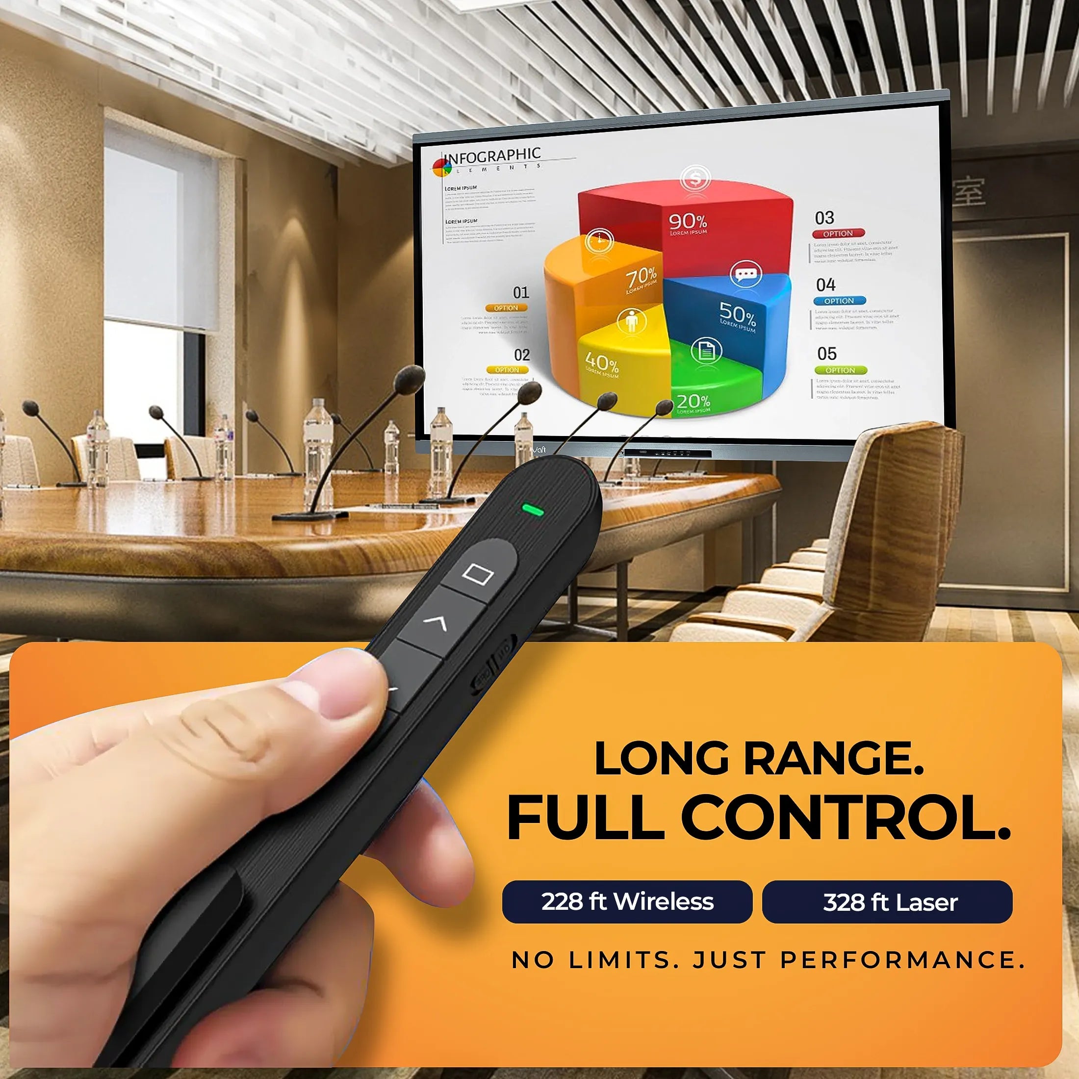 AIWaft Laser Pointer Presentation (Black)