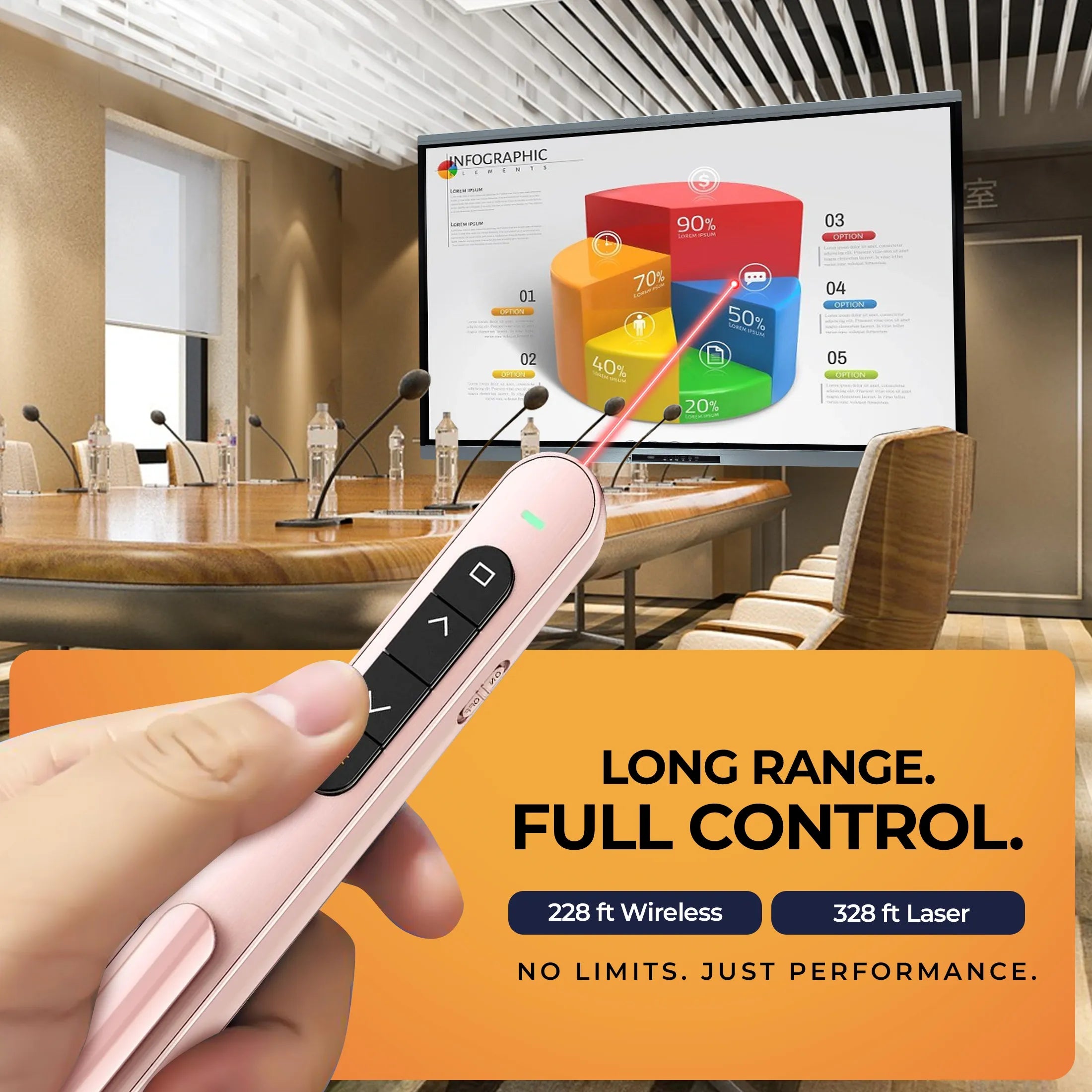 AIWaft Laser Pointer Presentation (Pink)