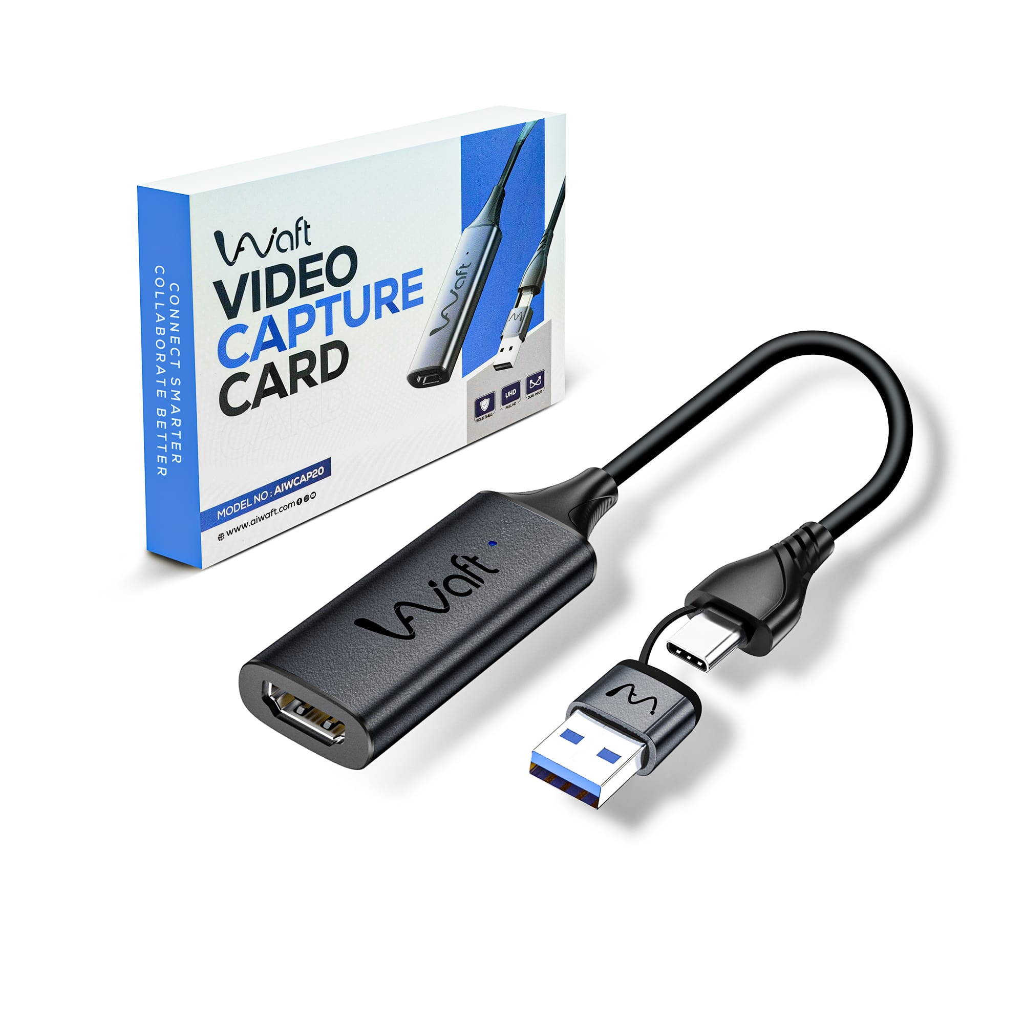 AIWaft Full HD Video Capture Card with box