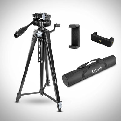 AlWafts Light Weight Tripod phone holder and bag view