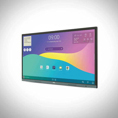 BenQ 4K Interactive Flat Panel with Android 14, WiFi 6, 40-point touch, and ultra-smooth IR writing. Perfect for classrooms, studios, and smart teaching