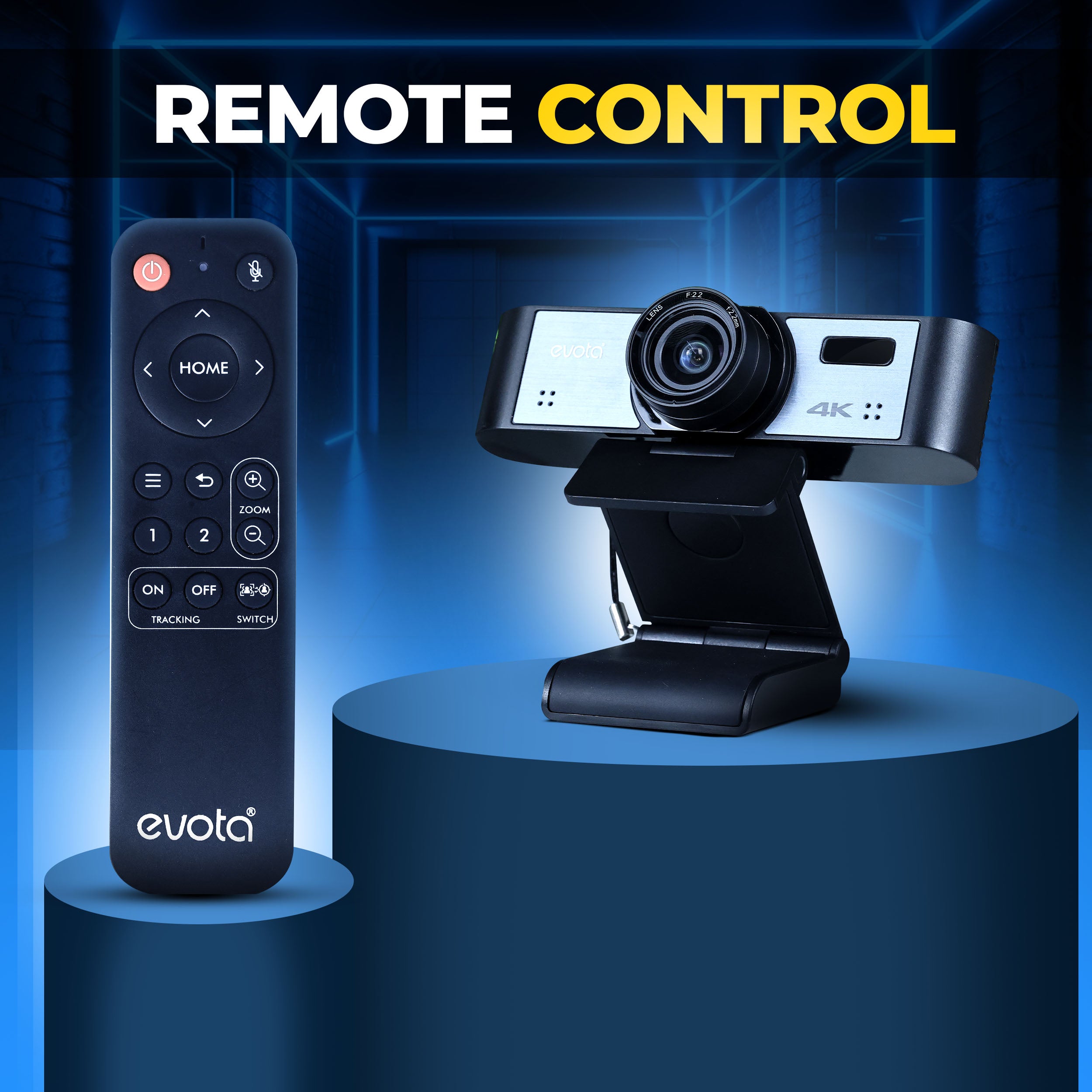 Evota 4k webcam remote control