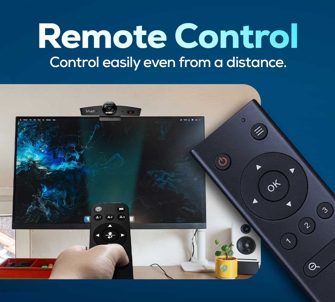 aiwaft 4k eptz webcam control easily even from a distance