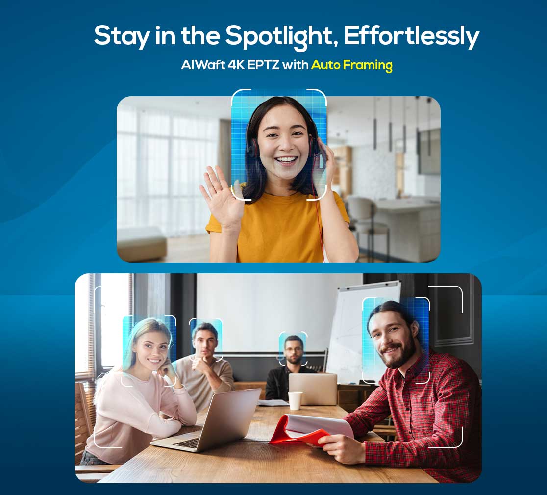 aiwaft 4k eptz webcam stay in spotlight effortlessly