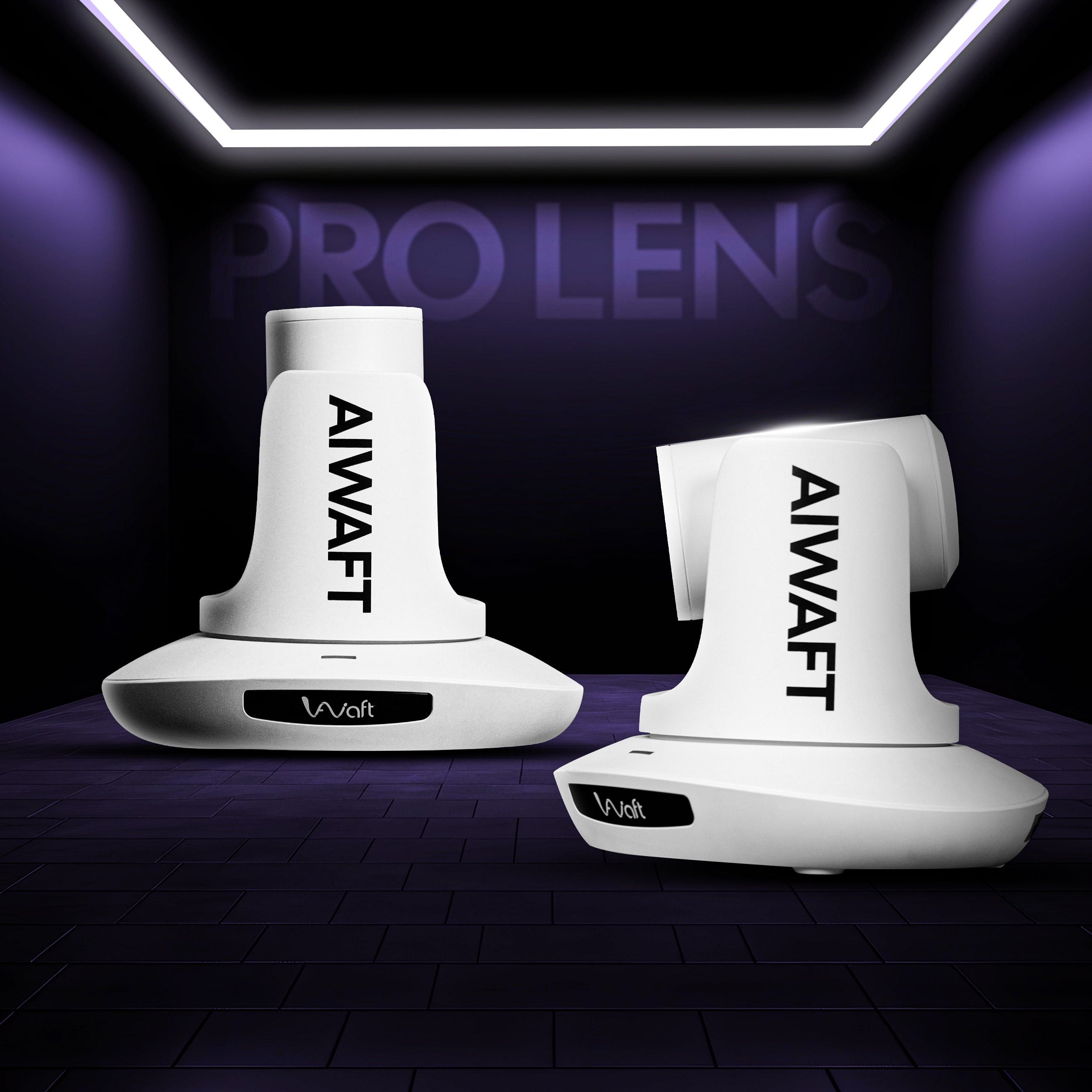 aiwaft 4k ptz camera pro side view (white)