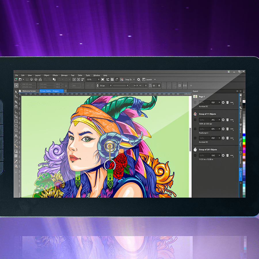aiwaft display pen tab fast response