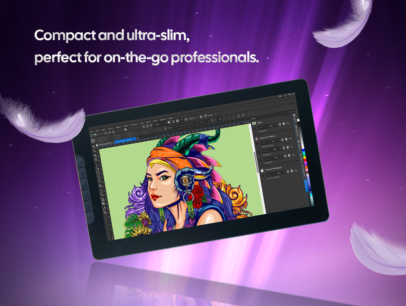 aiwaft display pen tab lightweight design phone