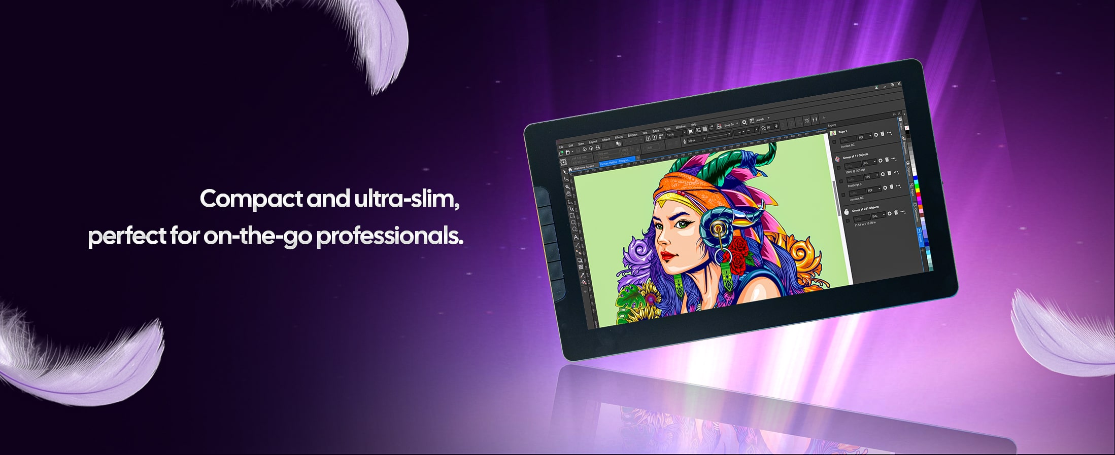 aiwaft display pen tab lightweight design