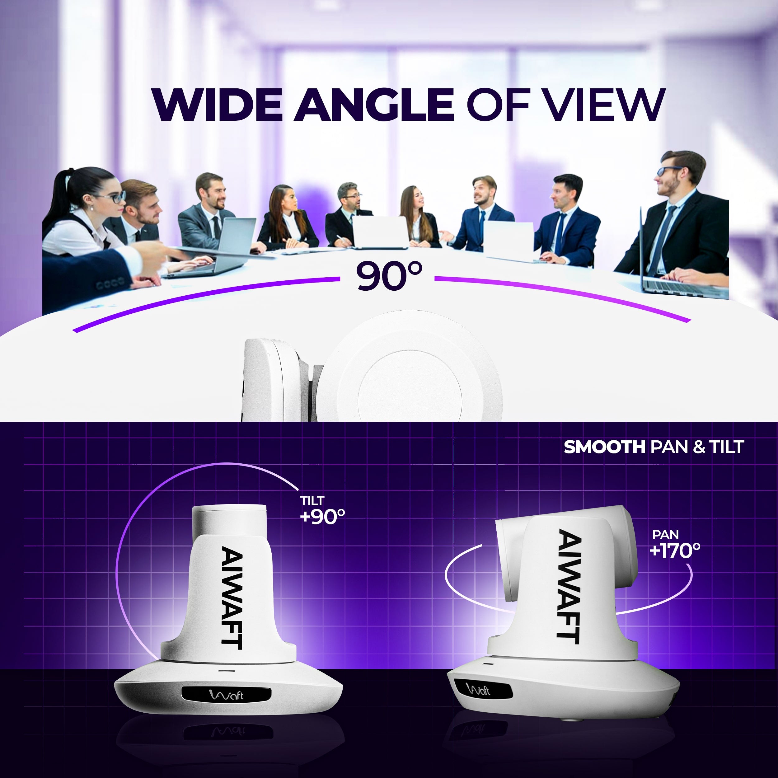 AIWaft 4K PTZ Camera Pro (white)