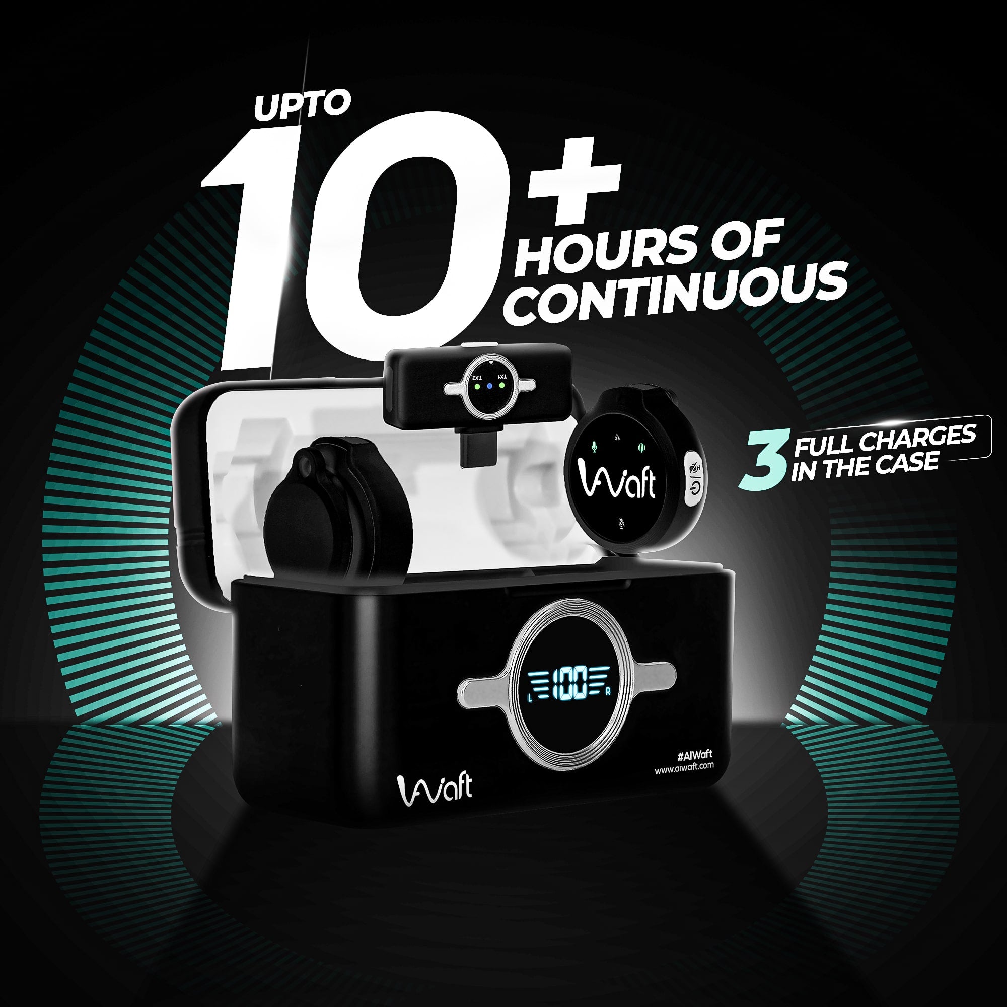 AIWaft Wireless Microphone (Black)