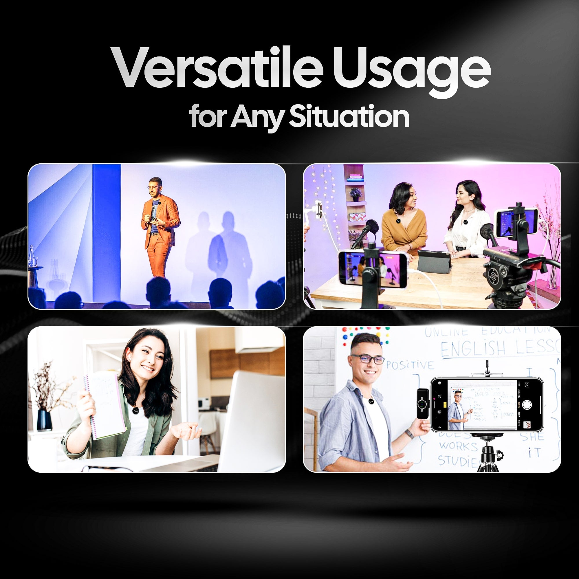 AIWaft Wireless Microphone (Black)