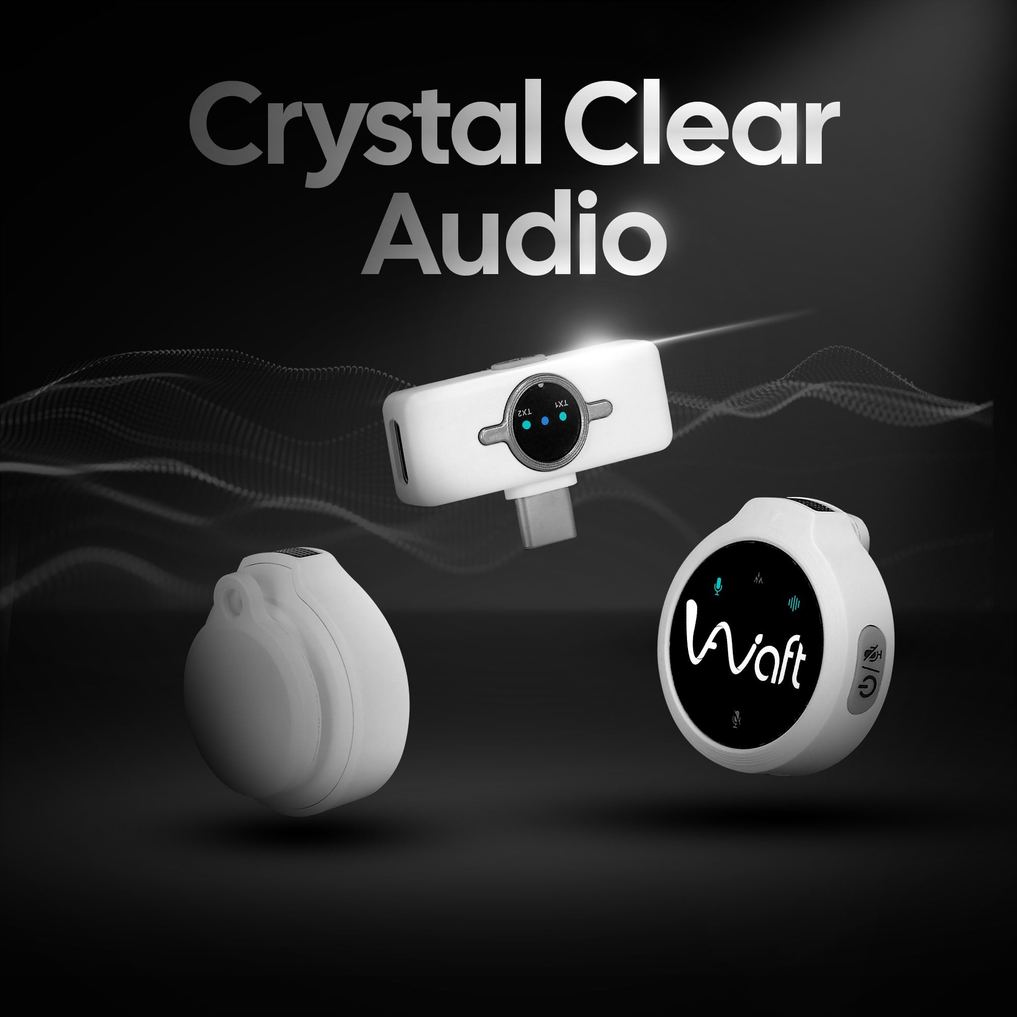 AIWaft Wireless Microphone, Crystal clear audio