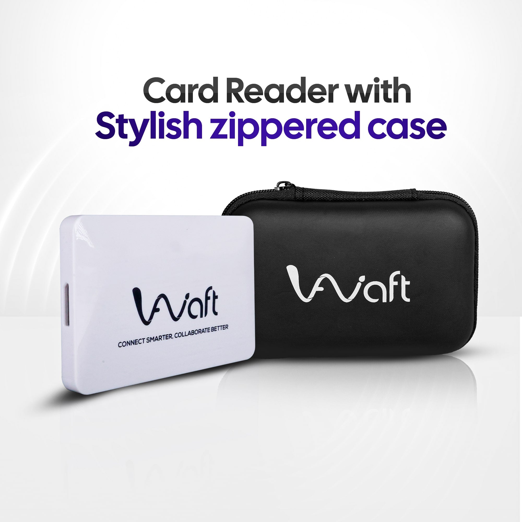 big card reader stylish zippered case